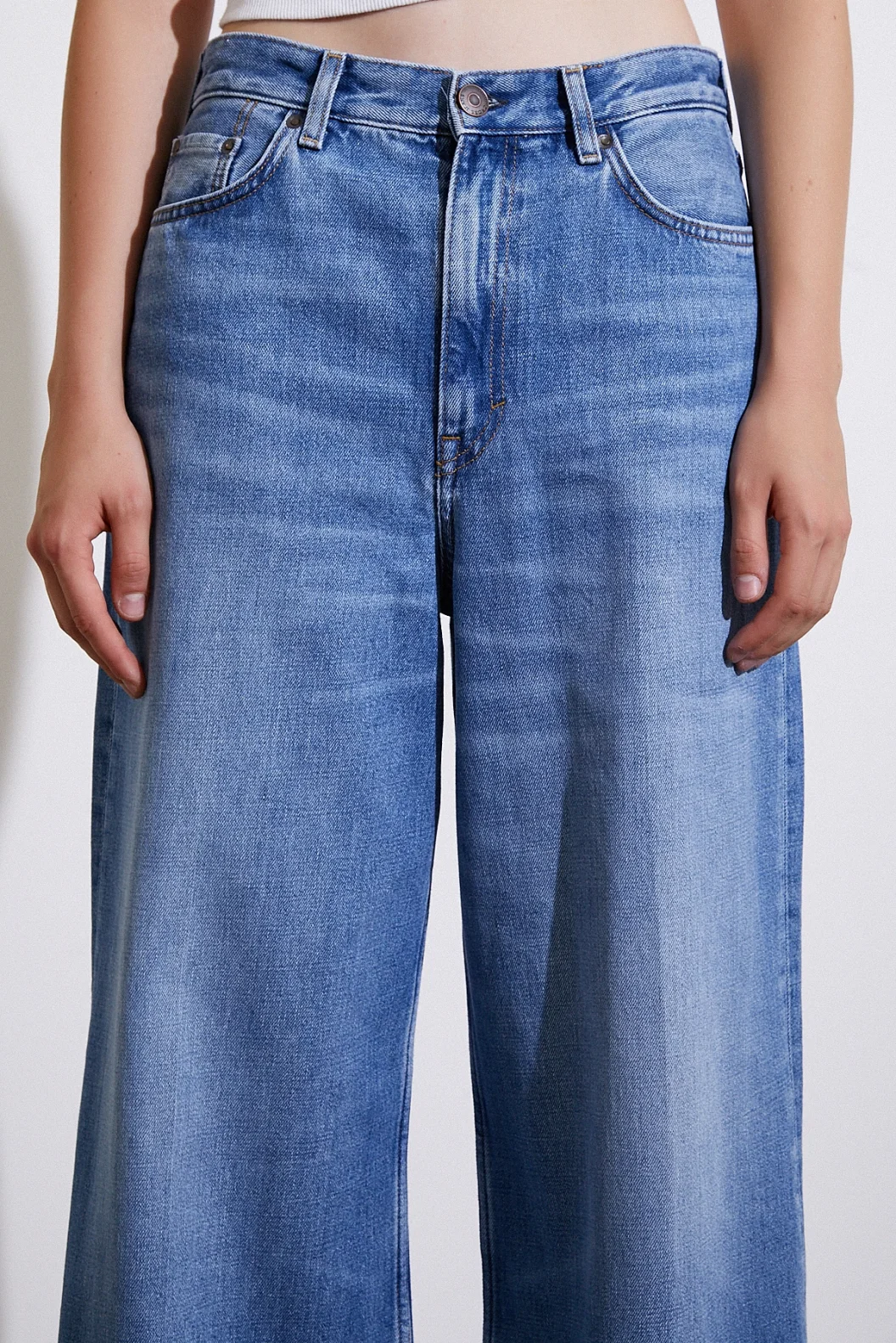 Yüksel Bel Baggy Jean Blue