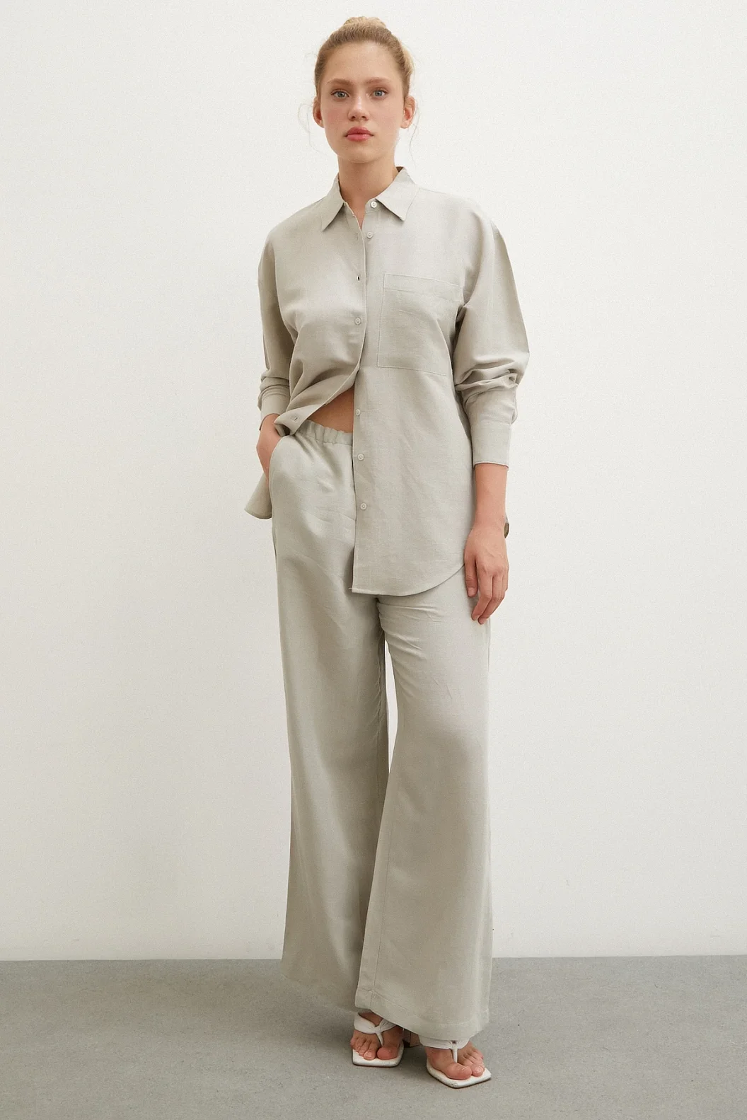 Tasche Oversize Hemd Khaki