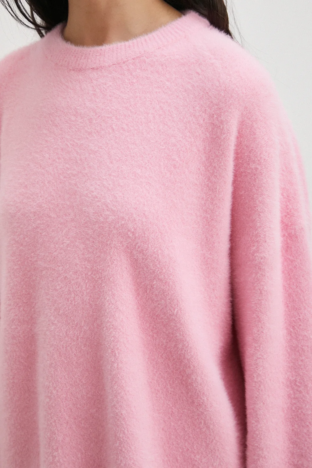 Bisiklet Yaka T Kol Kazak Pembe