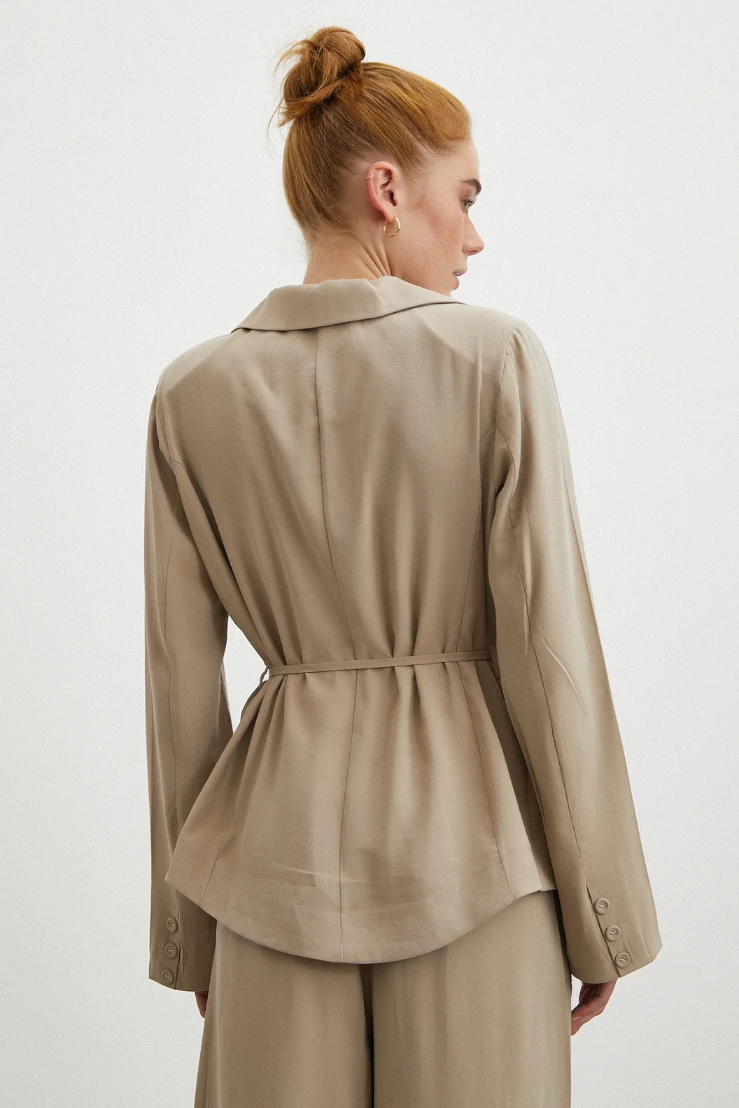 Gömlek Pantolon Modal Takım Taş