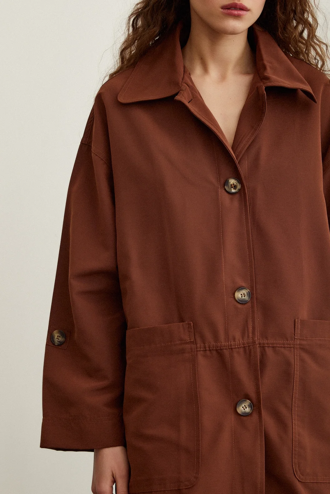 طربوش قماشي بجيب بني