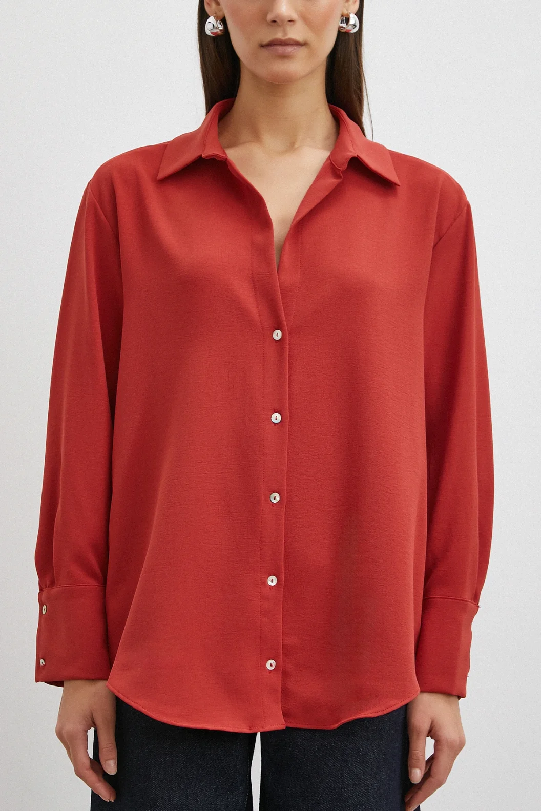 Basic Polyester Gömlek Kiremit