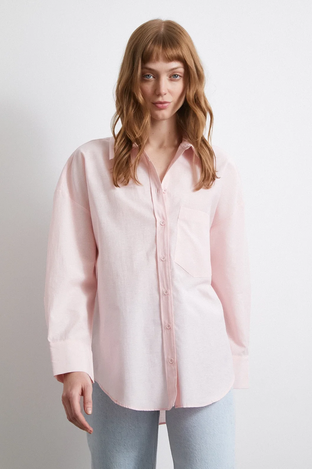 Helen Poplin Shirt Pink