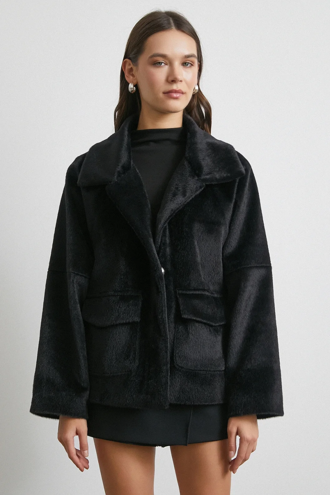 Reglan Tay Flok Mont Siyah