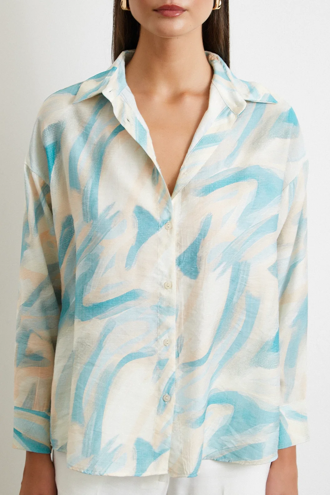 نسيم البحر قميص تركواز