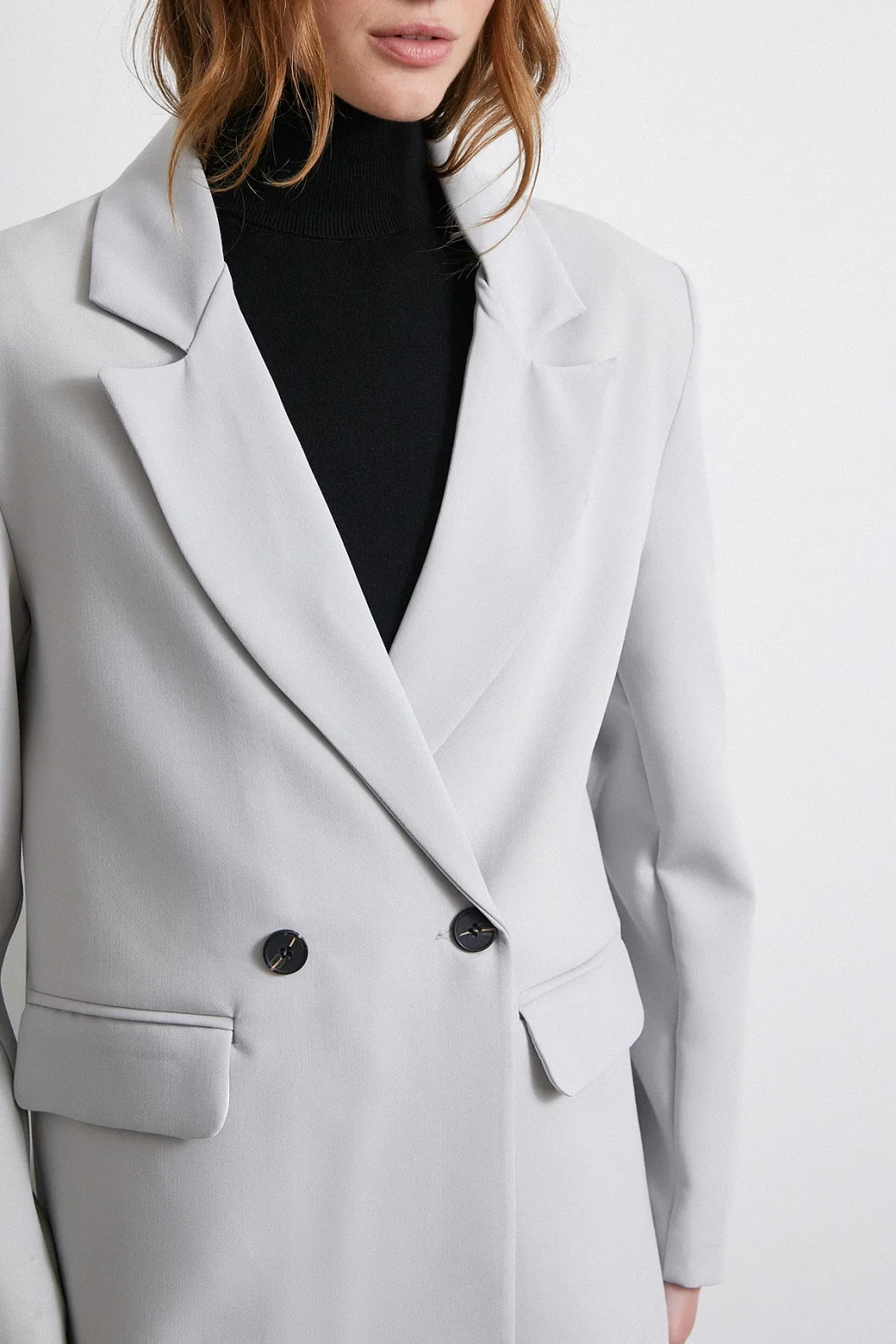 سترة كلاسيكية بوليفيسكون رمادية