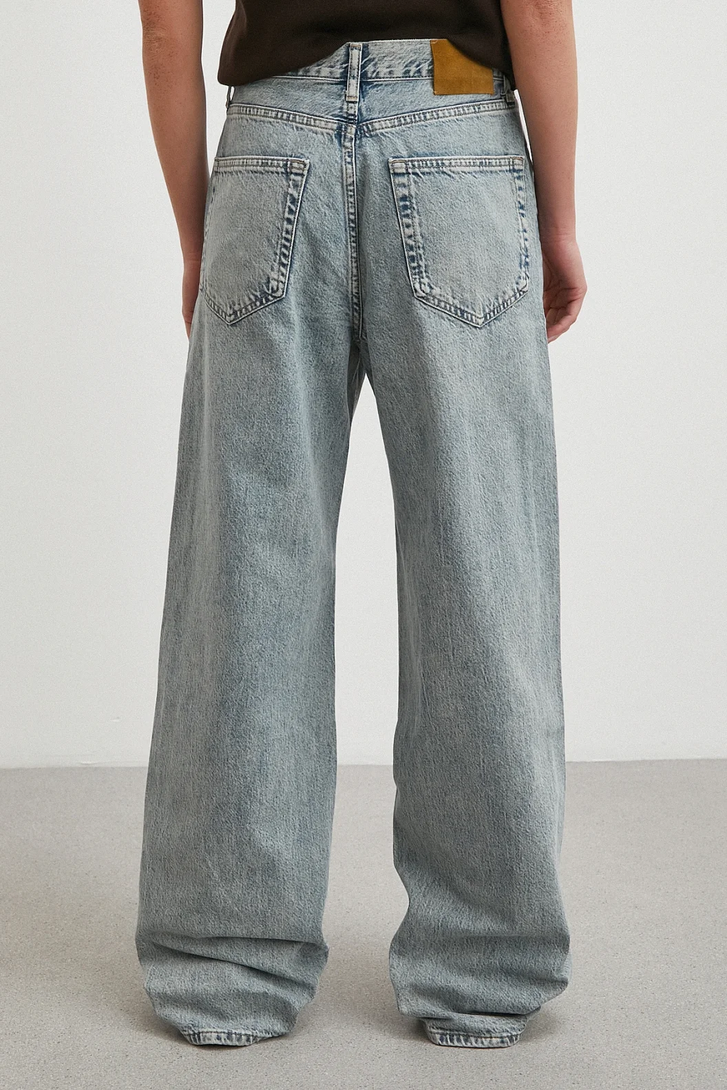 Yüksek Bel Relaxed Fit Jean Mavi