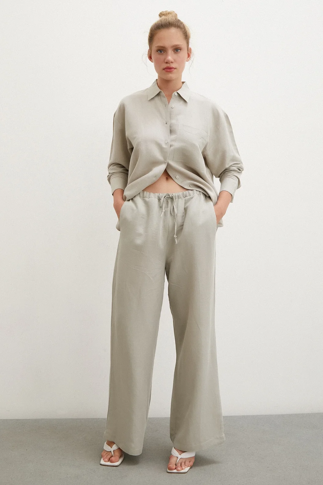 Tasche Oversize Hemd Khaki