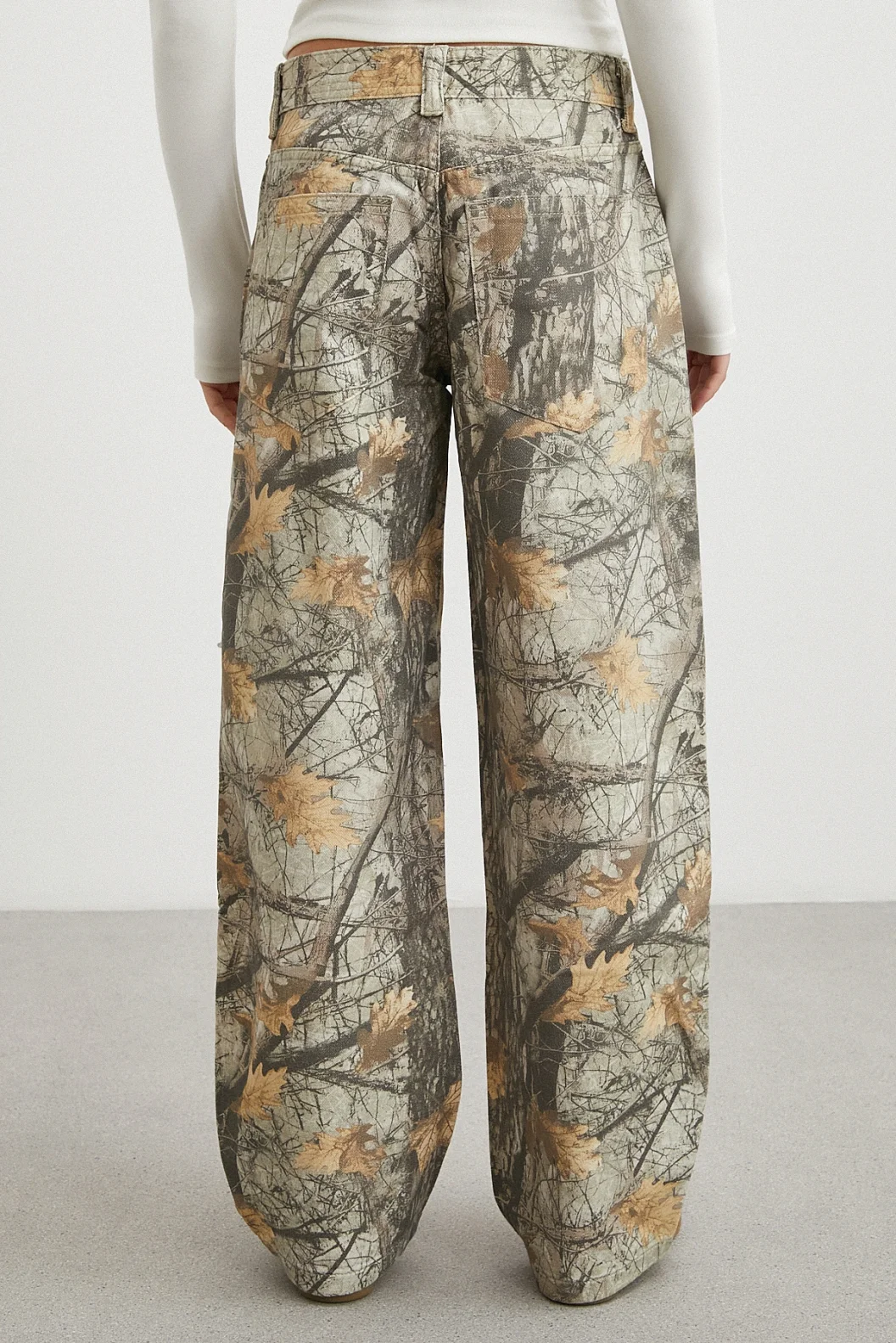 Desenli Boyfriend Premium Jean Bej