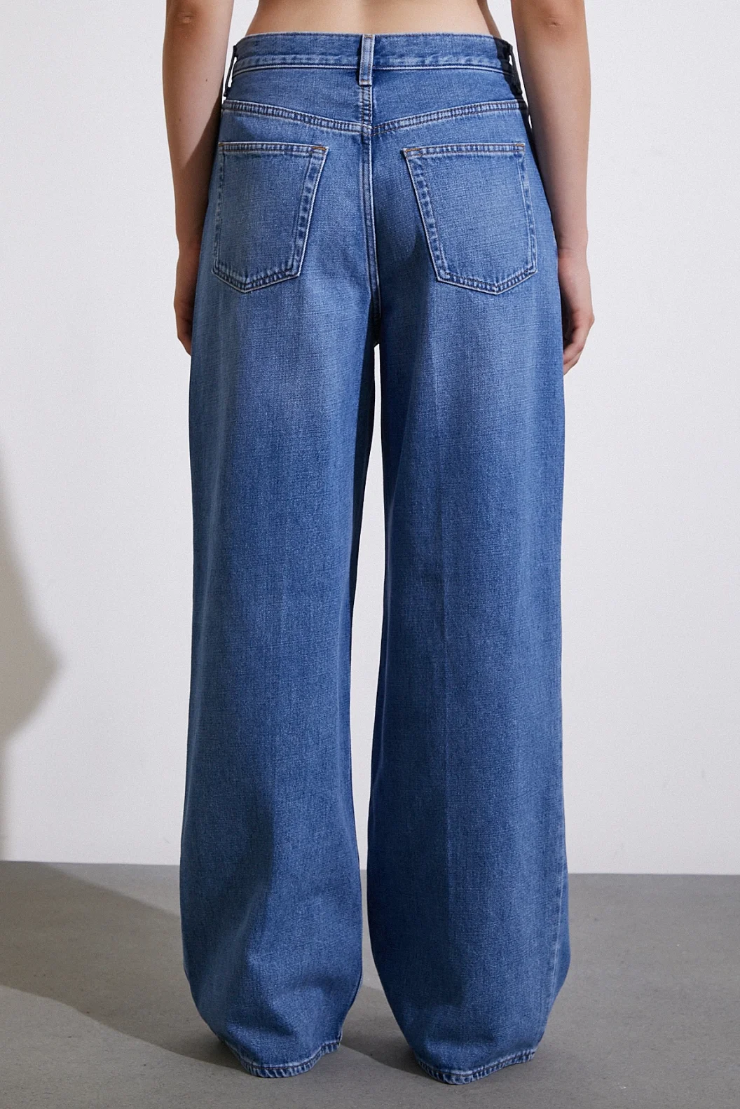 Yüksel Bel Baggy Jean Blue