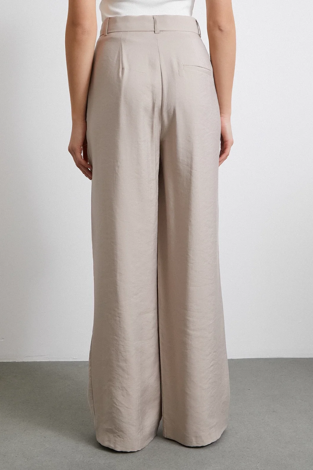 Modal Palazzo Pants Beige