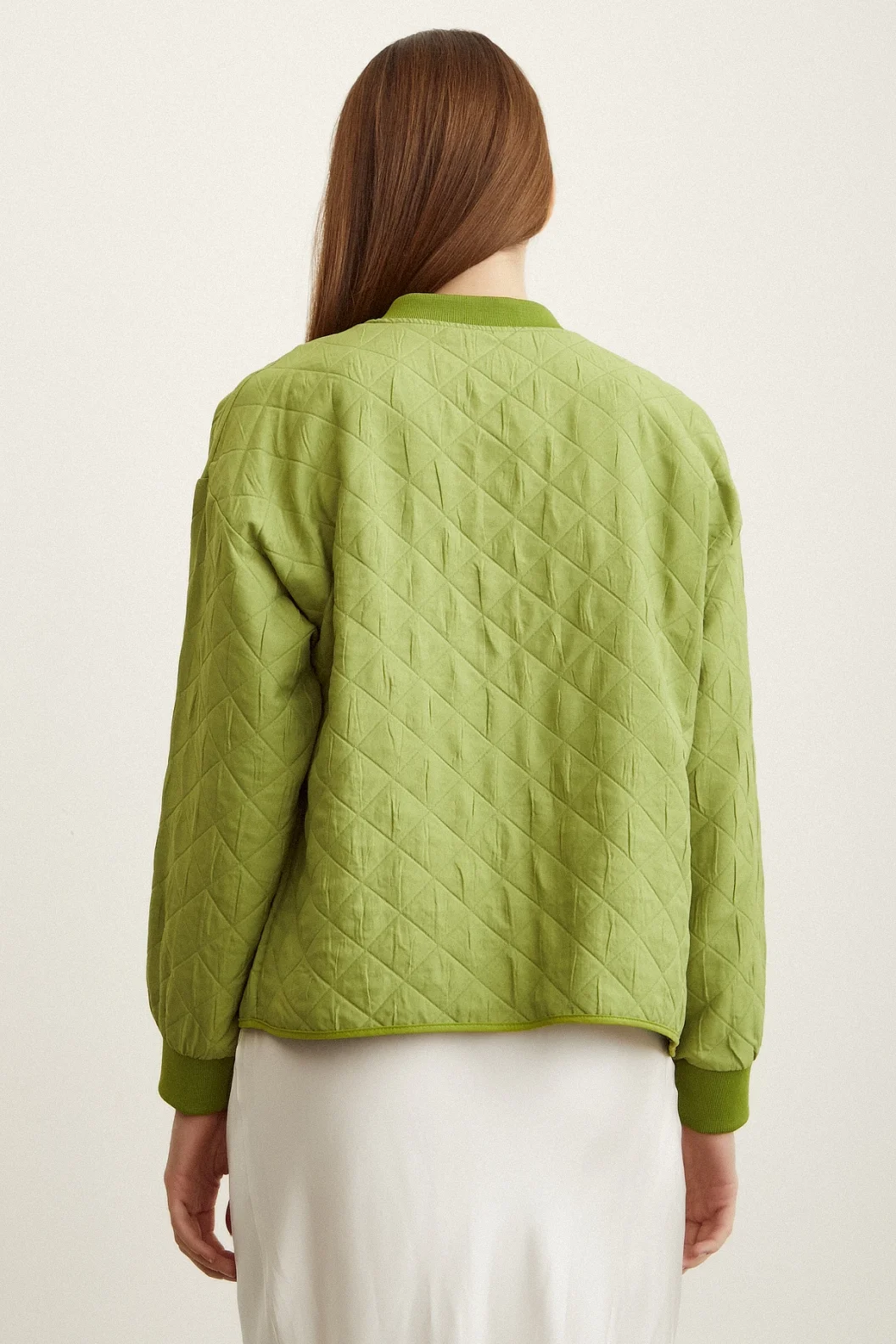 Bomber Steppjacke Pistazie