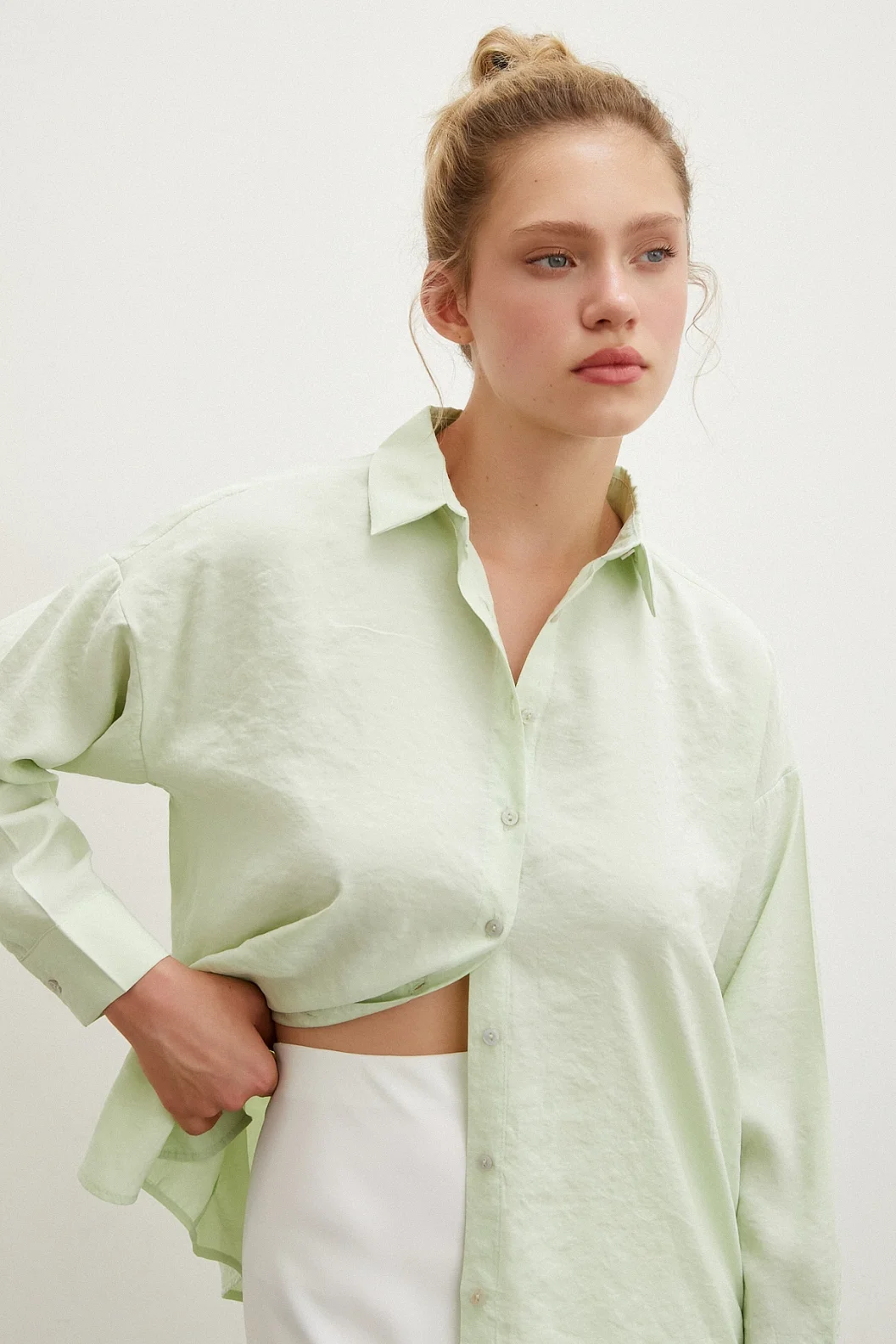 Basic Modal Shirt Mint