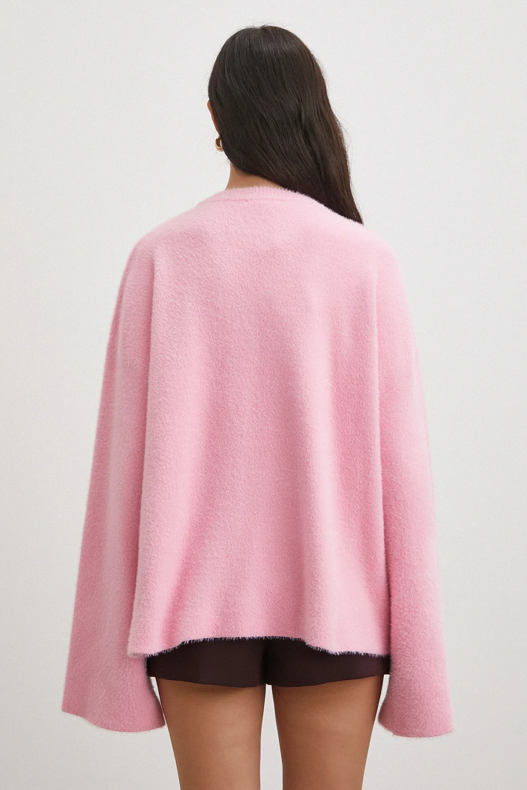 Bisiklet Yaka T Kol Kazak Pembe