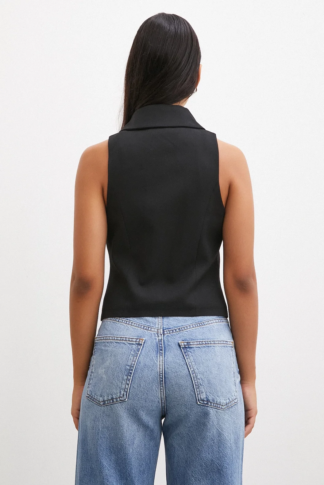 Zippered Vest Black