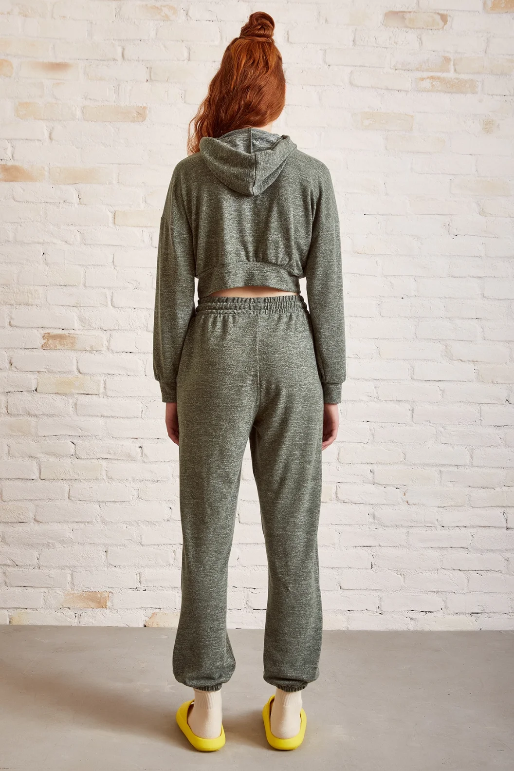 Bol Kesim Eşofman Takım Haki