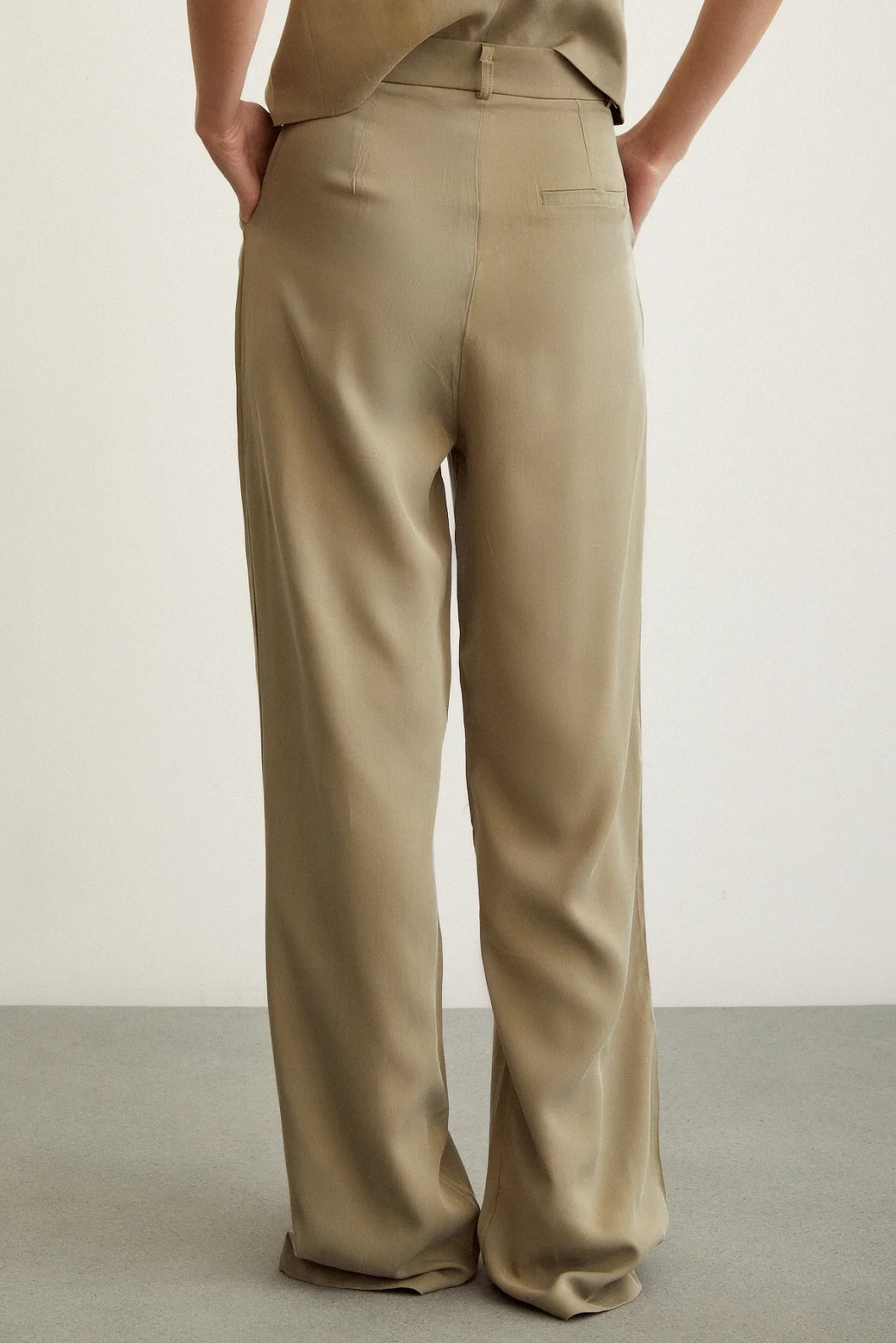 Geniş Paça Pantolon Haki