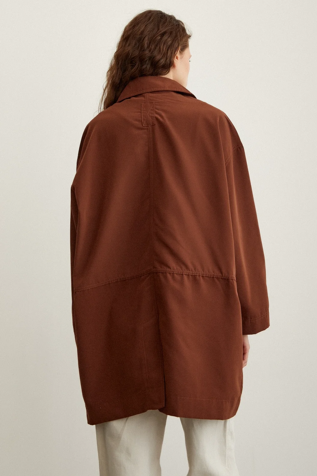 طربوش قماشي بجيب بني