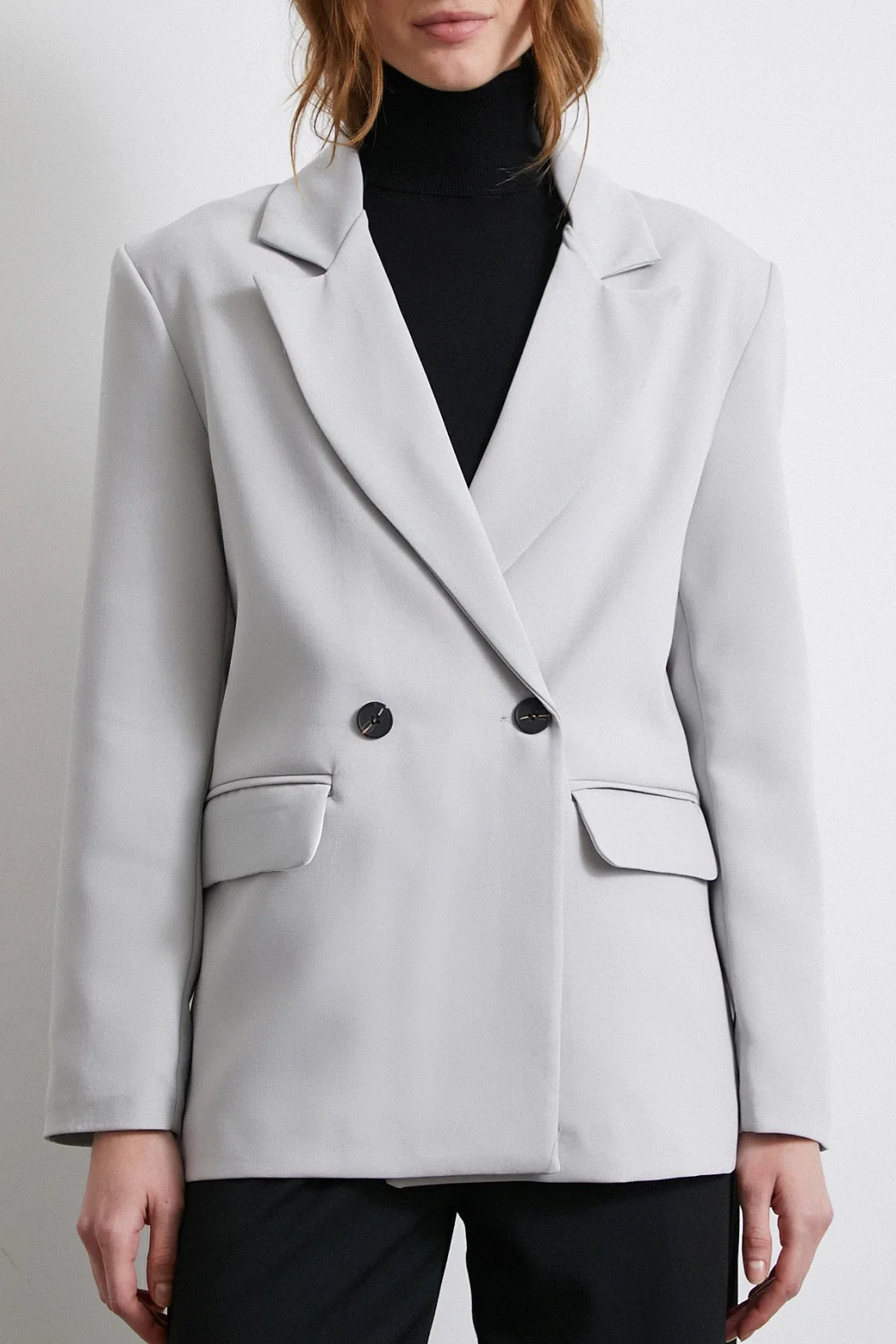 سترة كلاسيكية بوليفيسكون رمادية