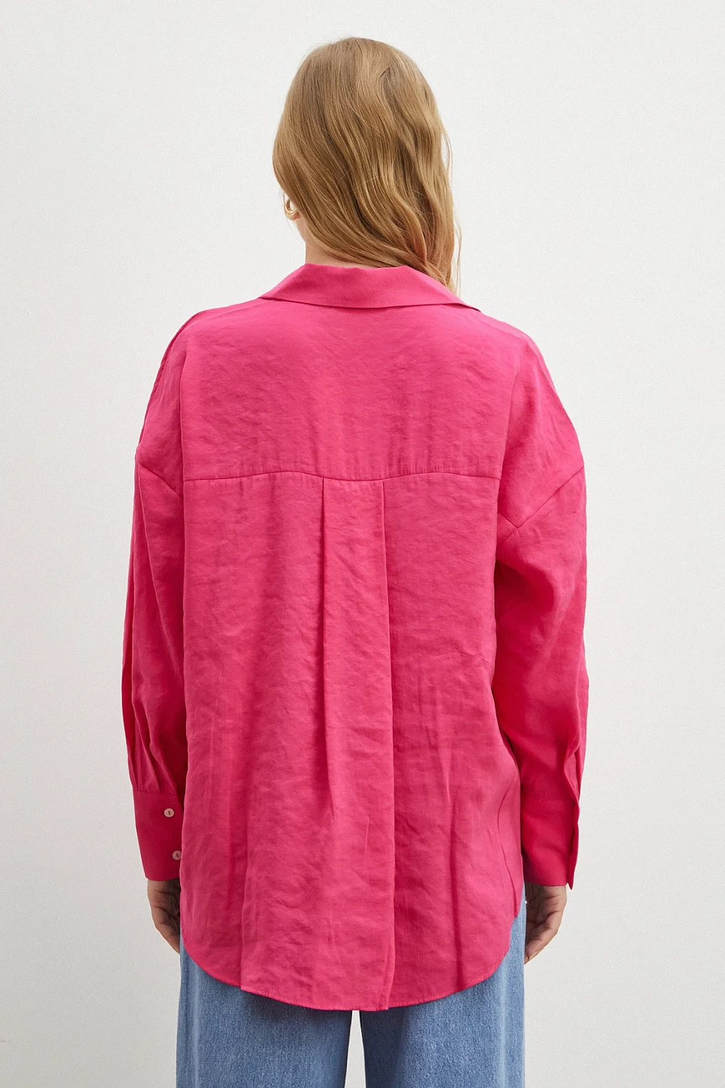 Basic Modal Gömlek Fuşya