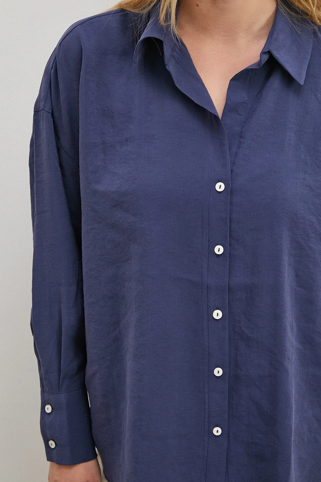 Basic Modal Gömlek Lacivert