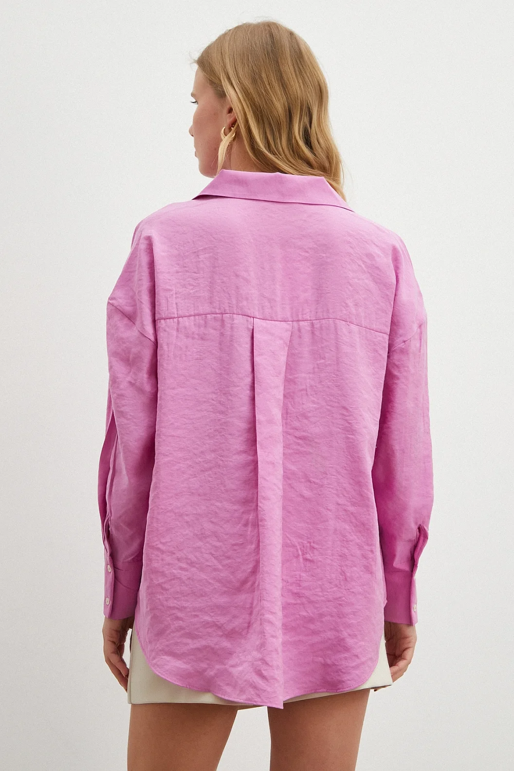 Basic Modal Gömlek Mor