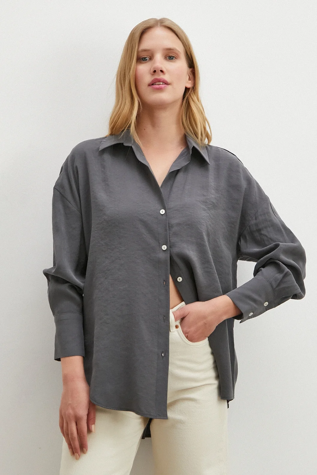 Basic Modal Gömlek Antirasit
