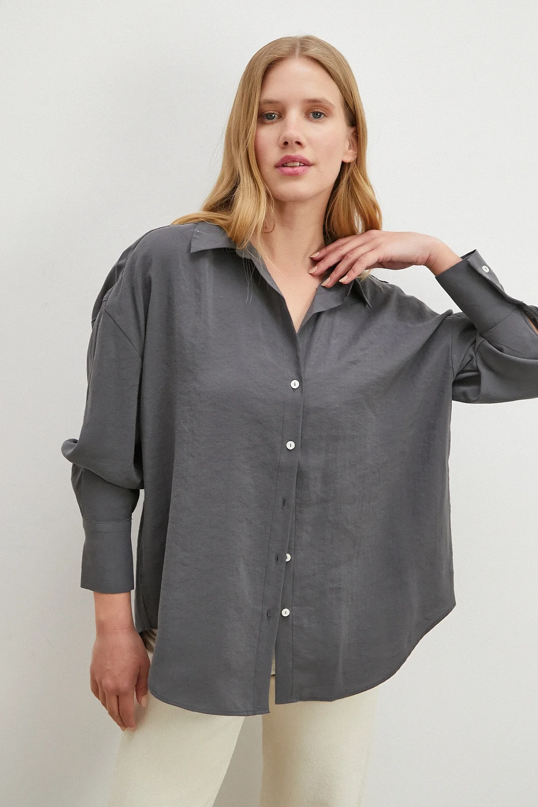 Basic Modal Gömlek Antirasit