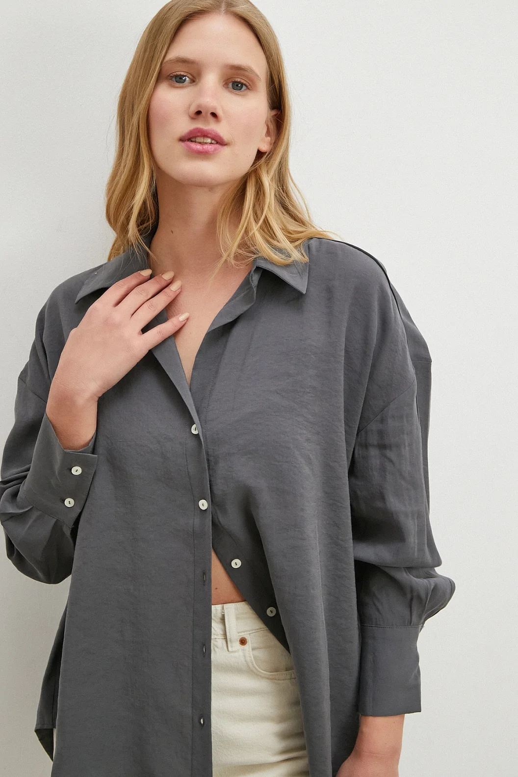 Basic Modal Gömlek Antirasit