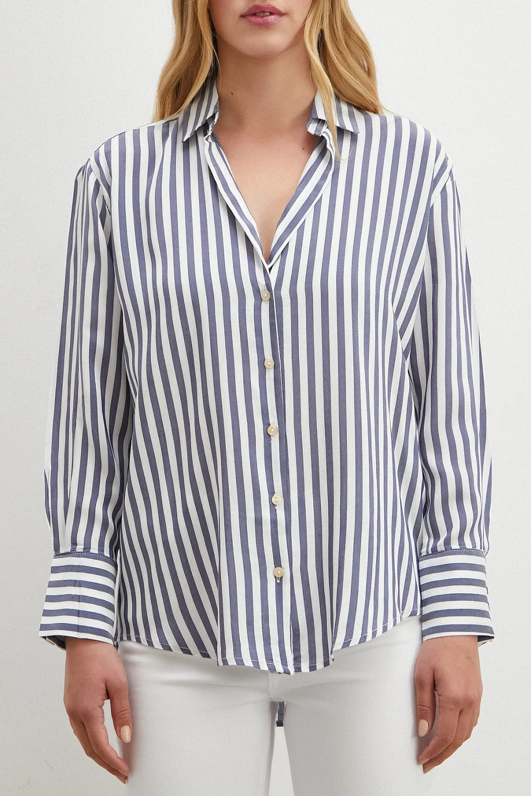 Mehrfarbiges Hemd Blau