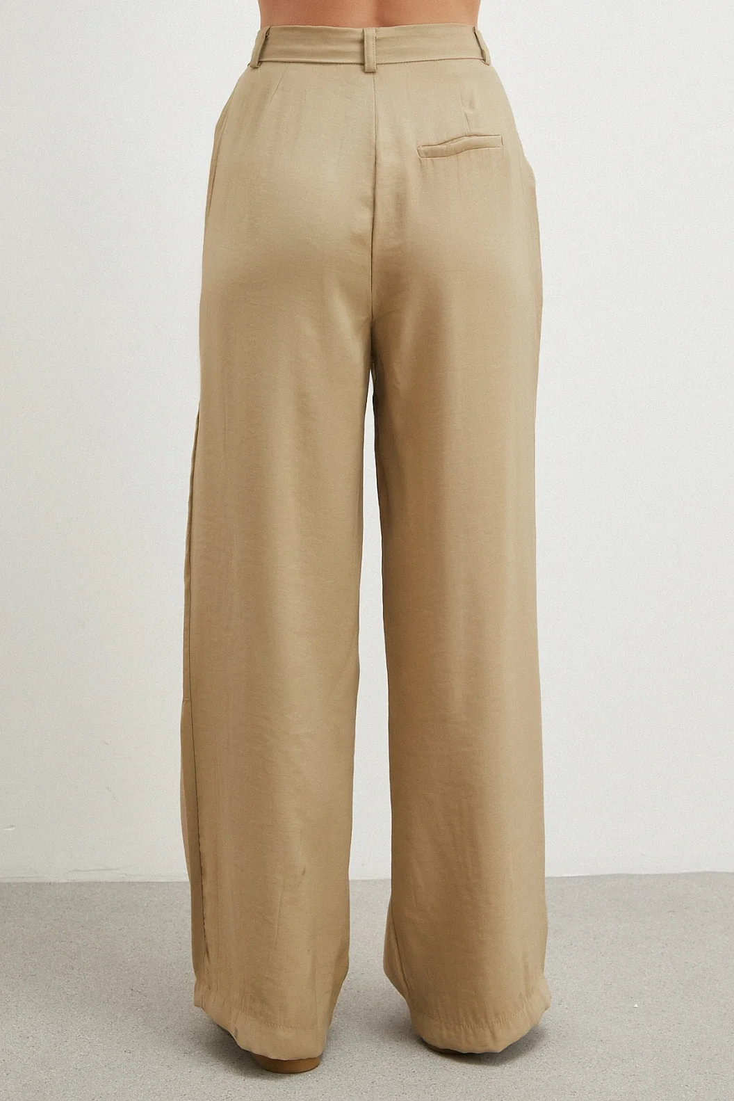 Modal Palazzo Pantolon Taş