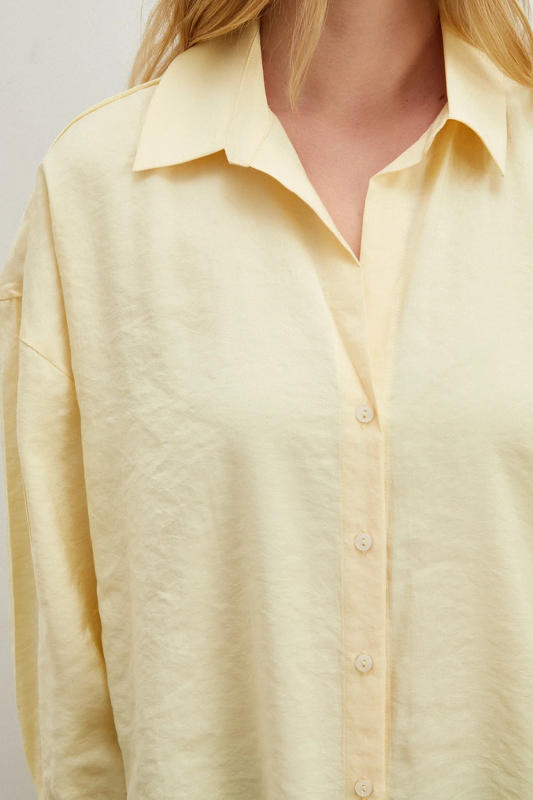 Basic Modal Gömlek Sarı
