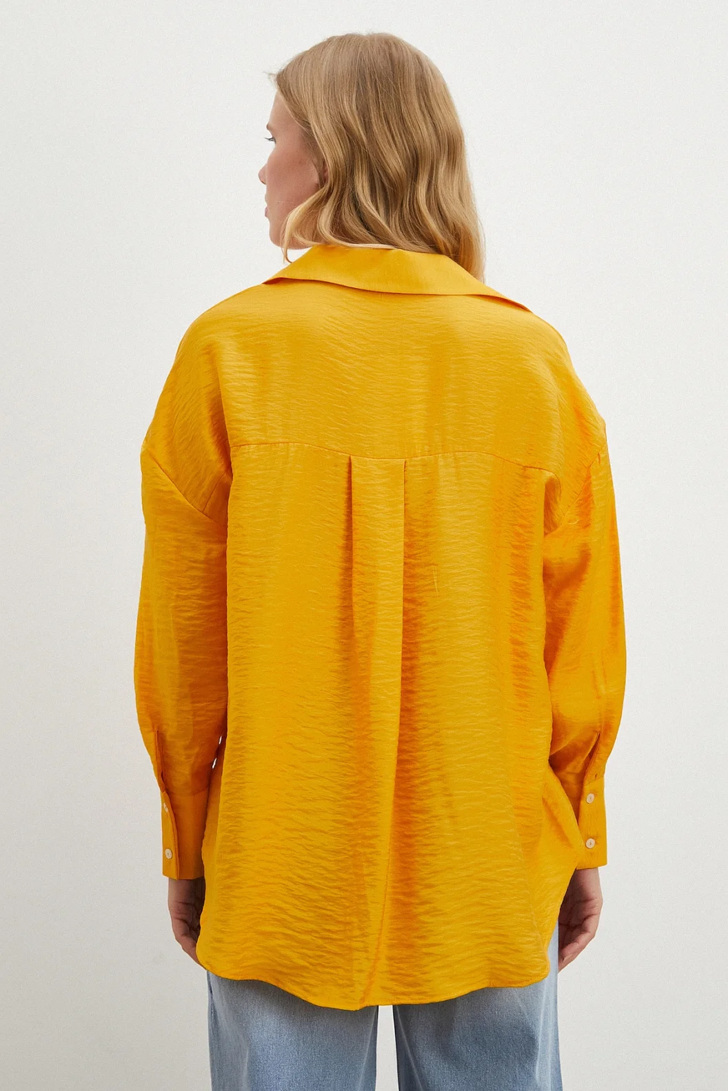 Basic Modal Gömlek Hardal