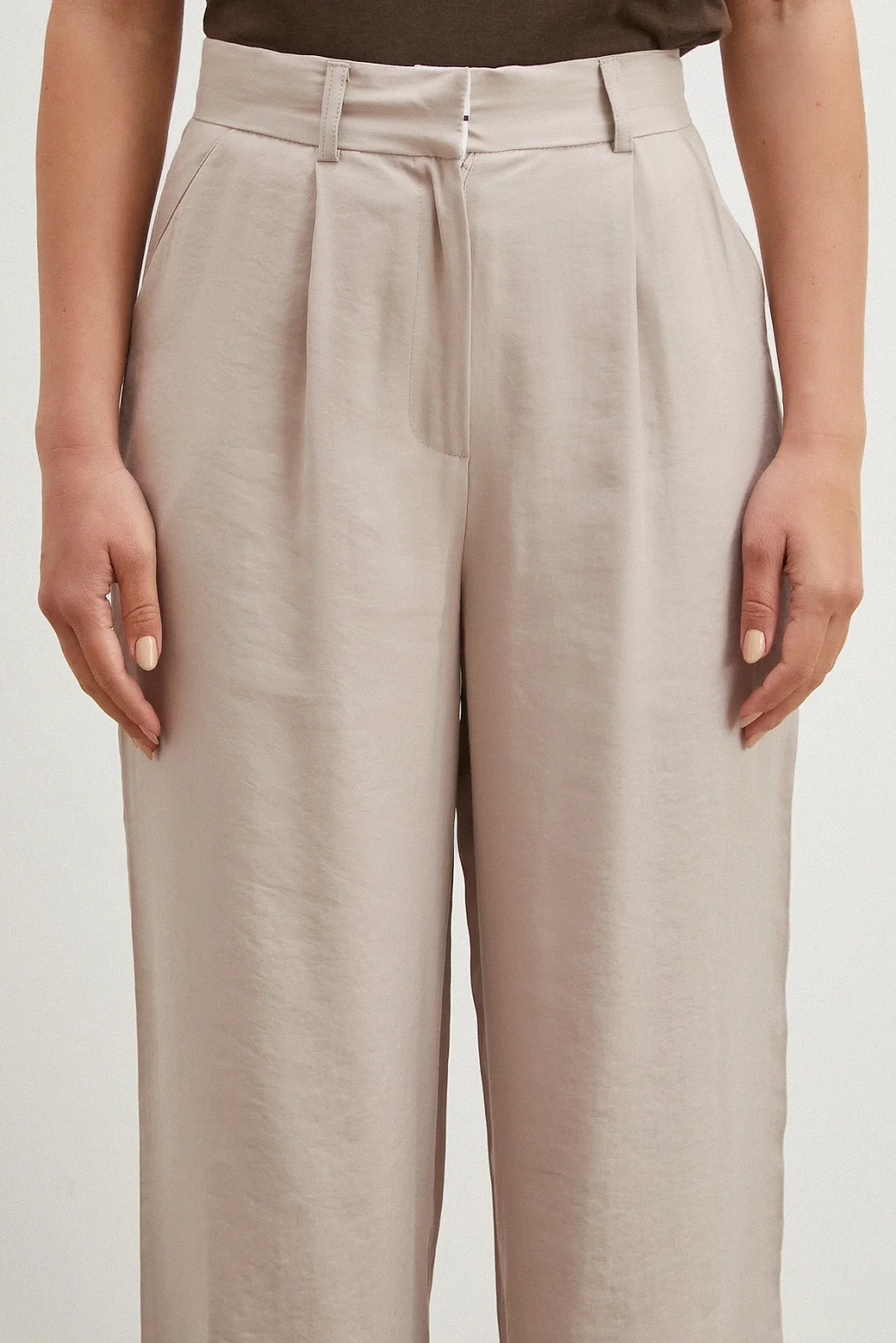 Modal Palazzo Pantolon Pudra