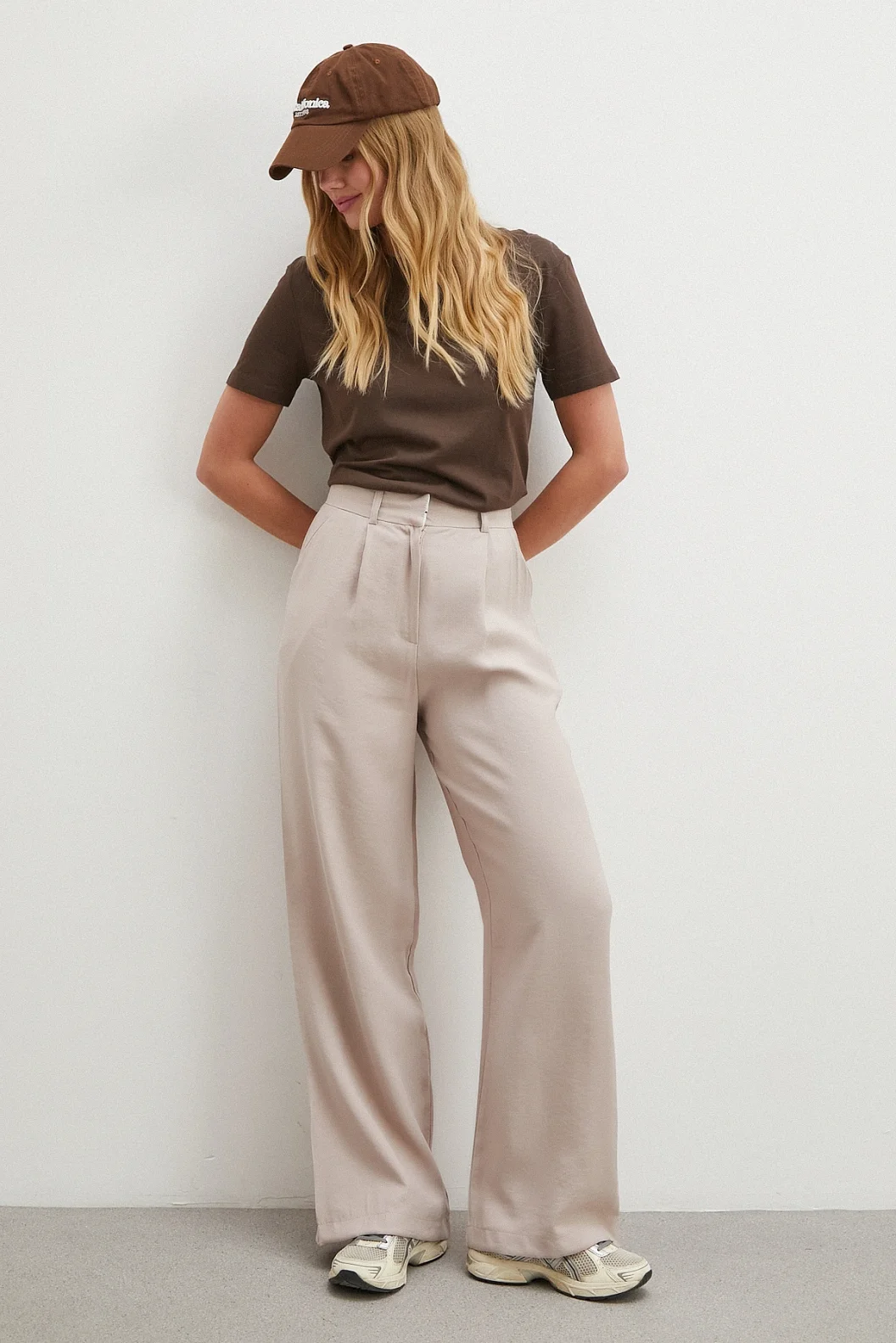 Modal Palazzo Pantolon Pudra