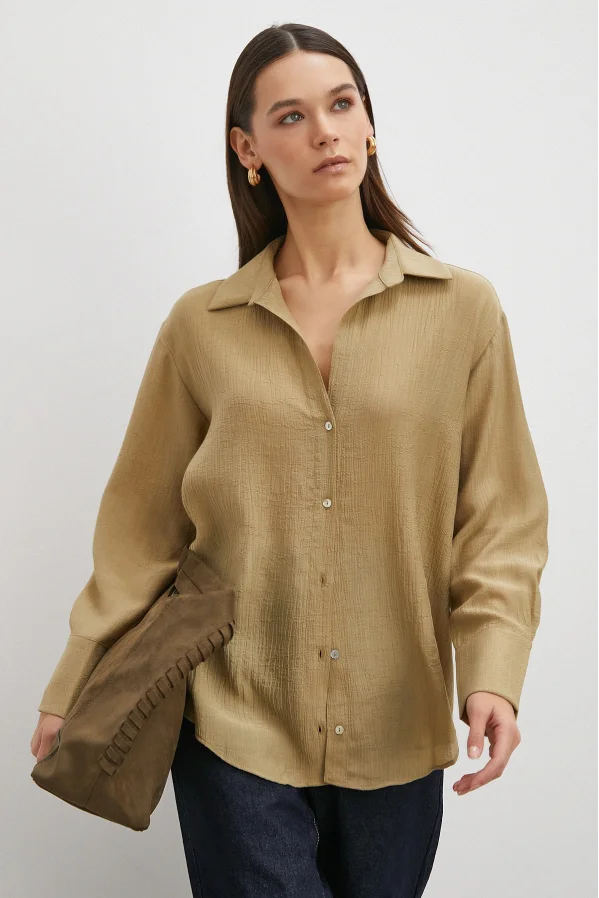 Kraşlı Gömlek Haki