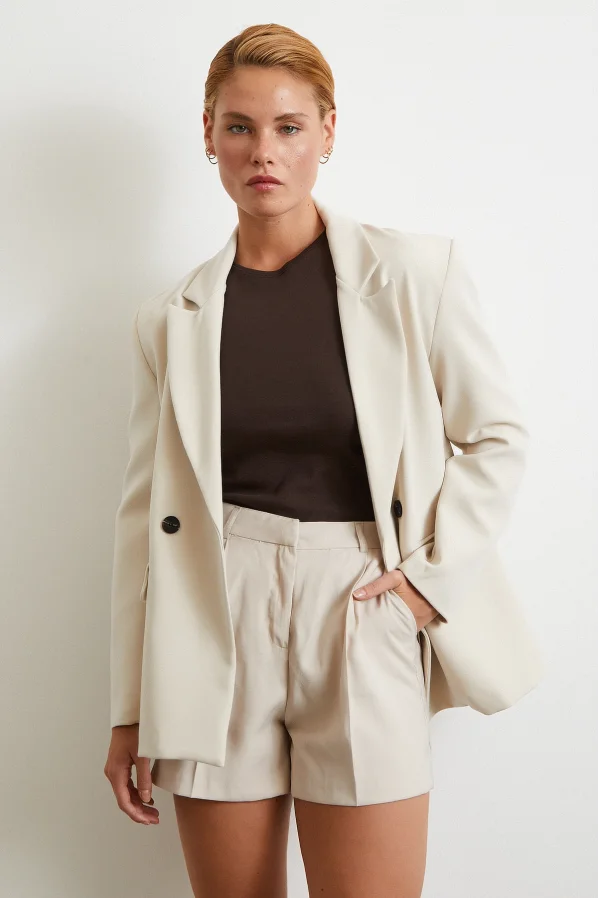 Piliseli Cepli Shorts Mink