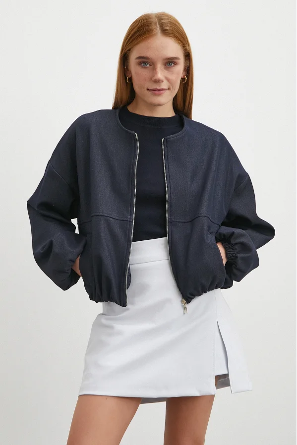 Slit Shorts Skirt Blue