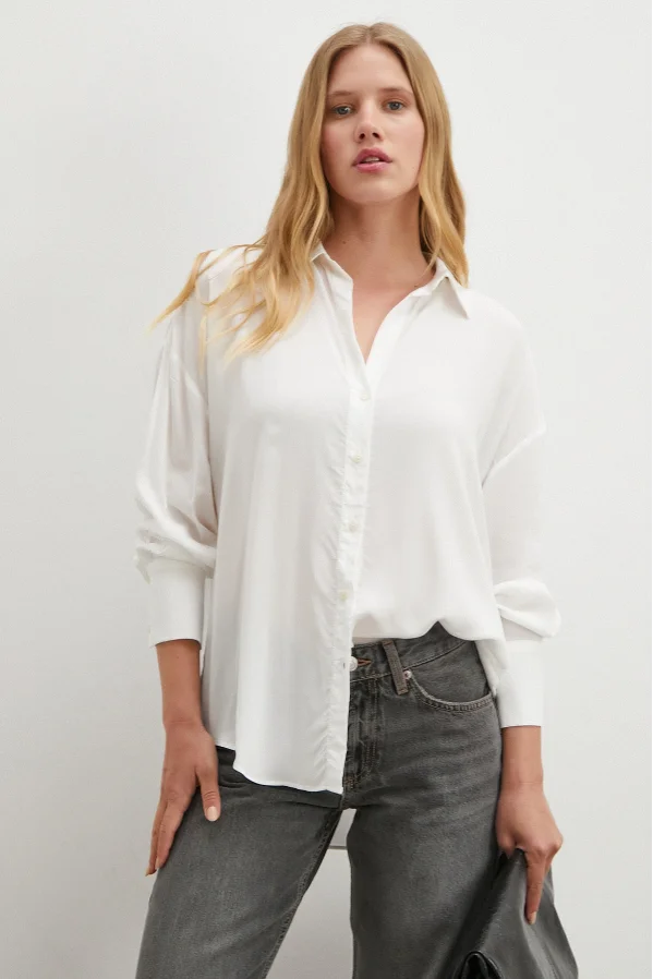 Viskon Basic Gömlek Beyaz