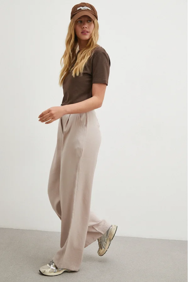 Modal Palazzo Pantolon Pudra