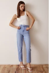 Skinny Fit Denim Jeans Blue