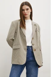 Glencheck Blazer Jacket Braun