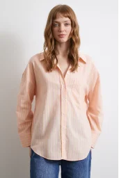 Striped Shirt Powder Pink
