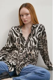 Black Shirt with Americano Pattern