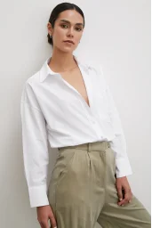 Single Pocket Oversize Shirt White