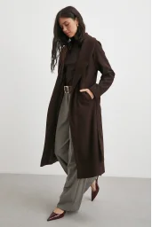 Kuşaklı Kaşe Kaban Kahve