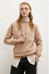 Hooded Sweatshirt Brown