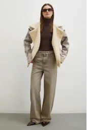 High Waist Wide Leg Jeans Stone Wash