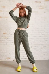 Loose Fit Tracksuit Khaki