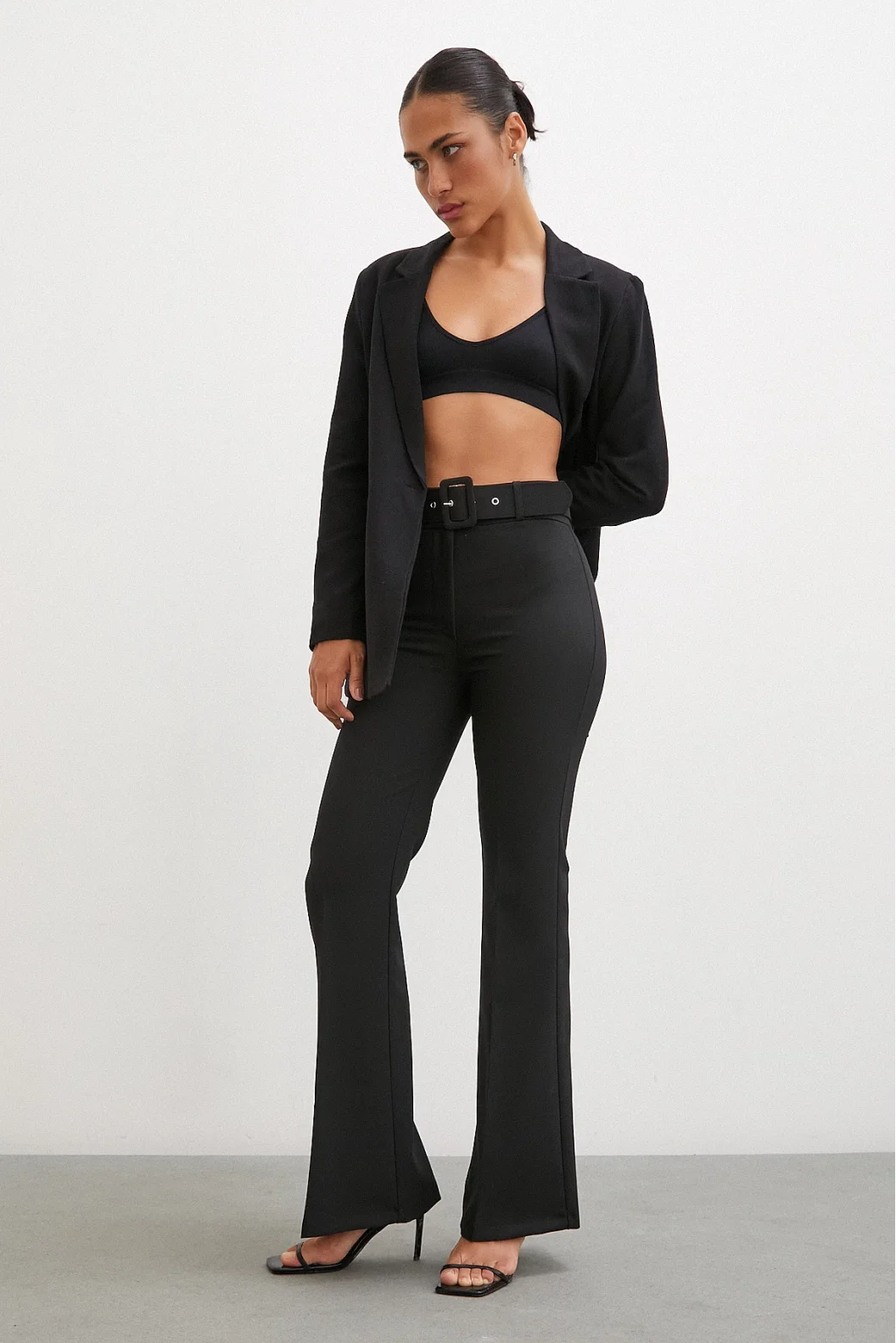 Flared Spanish Black Pants